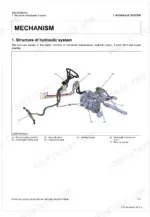 Kubota BX23S-AU, LA340AU, BT603, RCK54D, RCK60D, RCK54, RCK60B hydraulic system diagram showing pump, steering, and HST components.
