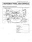 Kubota BX23S, LA340, LA340S, BT603 instrument panel and controls diagram with numbered component index list.