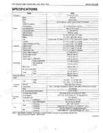 kubota-bx24-to-bt601-compact-tractor-with-attachments-service-manual-specs-7.webp Kubota BX24, RCK54(P)-23BX, RCK60B-23BX, LA240, BT601 technical specifications table for engine, capacities, and dimensions.