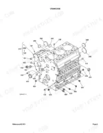 kubota-bx24d-compact-tractor-parts-catalog-11090-engine-parts-7.webp Kubota BX24D exploded view diagram of the engine crankcase assembly with numbered component parts list.