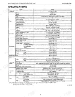 kubota-bx25-to-bt601-tractor-rotary-mower-front-loader-backhoe-service-manual-specs-9.webp Kubota BX25, RCK54(P)-23BX, RCK60B-23BX, LA240, BT601 technical specifications table for engine, capacities, and dimensions.