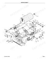 Kubota BX2537 exploded view diagram of the broom assembly, showing brush, drive chain, housing, and mounting components.