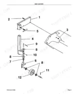 Kubota BX2537 exploded view diagram of side caster assembly, showing wheel, bracket, and mounting hardware components.