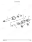 Kubota BX2537 exploded view diagram of the female driveline assembly showing universal joints, yokes, and snap rings.