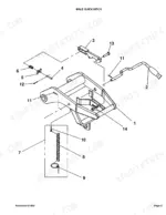 kubota-bx2751-tractor-component-parts-catalog-100z0239-attachments-parts-7.webp Kubota BX2751 exploded view diagram of the male quick hitch assembly showing handle, latch, spring, and chain components.