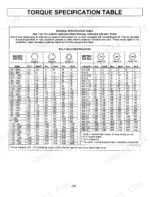 Kubota BX2816 torque specifications table page 39 operator manual