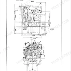 Kubota D1005-BG, D1105-BG, D1403-BG, D1703-BG, D3502-BG, D905-BG, F2803-BG, V1205-BG, V1305-BG, V1505-BG, V1903-BG, V2003-T-BG, V2203-BG, V3300-BG, V3300-T-BG, V4702-BG engine dimension diagrams for D905-BG, D1005-BG, and D1105-BG models.