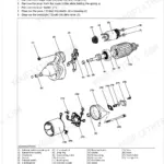 Kubota D1005-E4B D1105-E4B D1305-E4B V1505-E4B engine component exploded view assembly diagram page 121