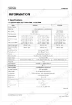Kubota D1005-E4B D1105-E4B engine specifications table: bore, stroke, displacement, power, injection timing