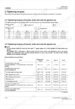 Kubota D1005-E4B D1105-E4B D1305-E4B V1505-E4B engine tightening torques table for screws bolts nuts general and special use
