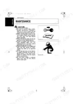kubota-d1403-ebg-to-v2203-ebg-diesel-engine-operator-manual-17298-8917-1-maintenance-19.webp Kubota D1403-EBG, V1903-EBG, D1703-EBG, V2203-EBG maintenance safety precautions and warning icons for engine service.
