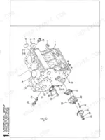 kubota-d950-bbs-1-diesel-engine-parts-catalog-07909-59000-engine-parts-4.webp Kubota D950-BBS-1 exploded view diagram of the crankcase group, including oil pump, gaskets, and engine block components.