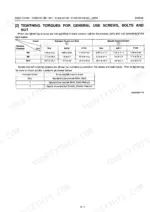 kubota-ea300-e2-nb1-to-el300-e2-ar-kcl-diesel-engine-workshop-manual-97897-0330-torque-73.webp Kubota EA300-E2-NB1, EA300-E2-NB1-APU, EL300-E2-AR, EL300-E2-AR-KCL general tightening torque tables for M6, M8, and M10 bolts.