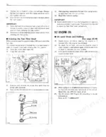 kubota-f2000-front-mower-operator-manual-7661762110-exploded-view-32.webp Kubota F2000 service manual page showing fuel filter bowl cleaning and engine oil level check procedures with diagrams.
