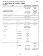 Kubota F2690E, F2690, F3990, RCK60P-F39, RCK60R-F36, RCK72P-F39, RCK72R-F36 engine body servicing specifications table for D1105/V1505.