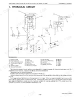 Kubota F2880, F2880E, F3680, RCK72P-F36, RCK72R-F36, RCK60P-F36, RCK60R-F36 hydraulic circuit diagram and component list.