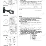 Kubota F2890, F3690, RCK60P-F39, RCK60R-F36, RCK72P-F39, RCK72R-F36 engine piston and connecting rod removal and torque specs.