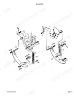 kubota-fl1270-b-series-rotary-tiller-parts-catalog-100k0067-chassis-parts-24.webp Kubota FL1270(B SERIES) exploded view diagram of the skid group assembly showing mounting hardware and brackets.