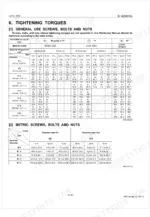 kubota-g2160-g2160-r48s-g2460g-riding-mower-workshop-manual-9y011-15045-torque-25.webp Kubota G2160, G2160-R48S, G2460G tightening torque tables for general use and metric screws, bolts, and nuts.