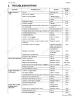 kubota-g23-g26-tractor-workshop-manual-9y111-02940-troubleshooting-83.webp Kubota G23, G26 engine troubleshooting table listing symptoms, probable causes, and solutions for starting issues.