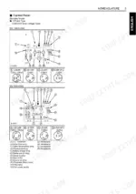 kubota-gl6000-std-to-gl11000-std-diesel-generator-operator-manual-g3102-8916-3-controls-17.webp Kubota GL6000-STD to GL11000-STD control panel diagrams, receptacle types, and component identification list.
