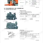 Kubota GL6000, GL7000, GL9000, GL11000 engine disassembly, cylinder head cover, and injection pipe torque specs.