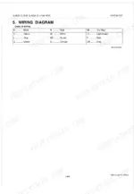 kubota-gl6000-to-gl11000-diesel-generator-workshop-manual-kisc-issued-05-2006-a-wiring-129.webp Kubota GL6000, GL7000, GL9000, GL11000 wiring diagram page showing a color code table for electrical wire identification.