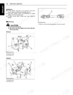 kubota-gr1600-ii-gr2100-ii-riding-mower-operator-manual-k1254-7121-3-troubleshooting-75.webp Kubota GR1600-II, GR2100-II periodic service guide for greasing mower universal joints, RCK42 and RCK48 spindle shafts.