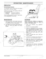 Kubota GR2700B, GR2704A operation, maintenance, and storage guide for hitch lift control and subframe lubrication.