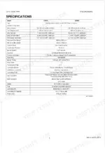 Kubota GZ410, GZ460 engine specifications table including bore, stroke, displacement, and ignition system details.