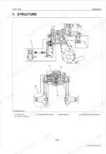 kubota-gzd21-zero-turn-mower-workshop-manual-9y011-15261-exploded-view-136.webp Kubota GZD21 transaxle structure diagram showing PTO, hydrostatic transmission, brake, and final reduction gear sections.