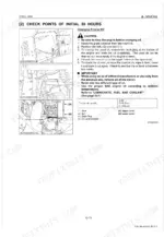 kubota-gzd21-zero-turn-mower-workshop-manual-9y011-15261-procedures-34.webp Kubota GZD21 engine oil change procedure, drain plug location, dipstick check points, and oil capacity table.