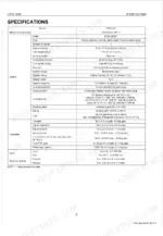 kubota-gzd21-zero-turn-mower-workshop-manual-9y011-15261-specs-11.webp Kubota GZD21-HD engine specifications table including capacities, tire sizes, and traveling speeds.