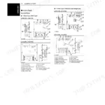Kubota J106-STD to J320-AUS generator control panel nomenclature diagrams showing switches, meters, and terminals.