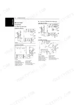 Kubota J106-STD to J320-AUS generator control panel nomenclature diagrams showing switches, meters, and terminals.