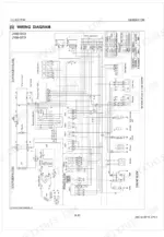 Kubota J106-STD, J108-STD generator wiring diagram showing control, frame, and engine block electrical connections.