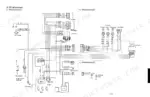 Kubota K008-3, U10-3 wiring diagram showing wire harness connections for starter, alternator, fuel pump, and key switch.