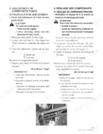 kubota-kc120hc-dumper-workshop-manual-ry911-20880-procedures-39.webp Kubota KC120HC main clutch V-belt tension adjustment procedure and component diagram showing adjust and lock nuts.
