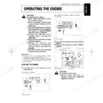 Kubota KJ-S130VX-AUS...KJ-T210VX generator operating instructions, control panel diagrams, and fuel tank tap procedures.