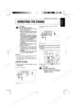Kubota KJ-S130VX-AUS...KJ-T210VX generator operating instructions, control panel diagrams, and fuel tank tap procedures.