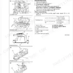 Kubota KJ-S130VX...KJ-T300-AUS cylinder head cover disassembly, assembly diagrams, and torque specifications table.