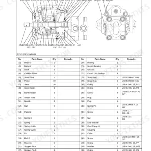 Kubota KX018-4 hydraulic pump exploded view diagram and parts list with component names and quantities.