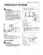 kubota-kx040-4-excavator-operator-manual-rd158-8121-3-procedures-49.webp Kubota KX040-4 engine starting procedure, operator seat controls, horn switch, and throttle potentiometer diagrams.