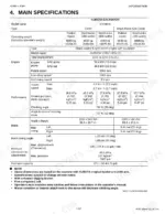 Kubota KX080-4 main specifications table including engine, performance, blade, and pressure data.