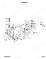 Kubota KX101 exploded view diagram of the swing bracket assembly, including pins, bushings, and hydraulic fittings.