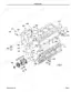 Kubota KX101 exploded view diagram of the engine crankcase assembly, including oil pump and cylinder block components.