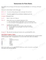 Kubota L175 parts manual instructions explaining column headings, serial number ranges, interchangeability, and country codes.