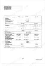 kubota-l185-l245-l295-tractor-workshop-manual-9y011-10510-specs-285.webp Kubota L185, L245, L295 hydraulic system specifications table including flow capacity, pump model, and lift capacity.