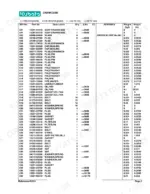 Kubota L185F crankcase parts list table with reference numbers, part numbers, descriptions, quantities, and weights.