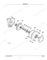 kubota-l2350dt-tractor-parts-catalog-chassis-parts-155.webp Kubota L2350DT front axle exploded view diagram showing gear, bearings, and housing assembly components.